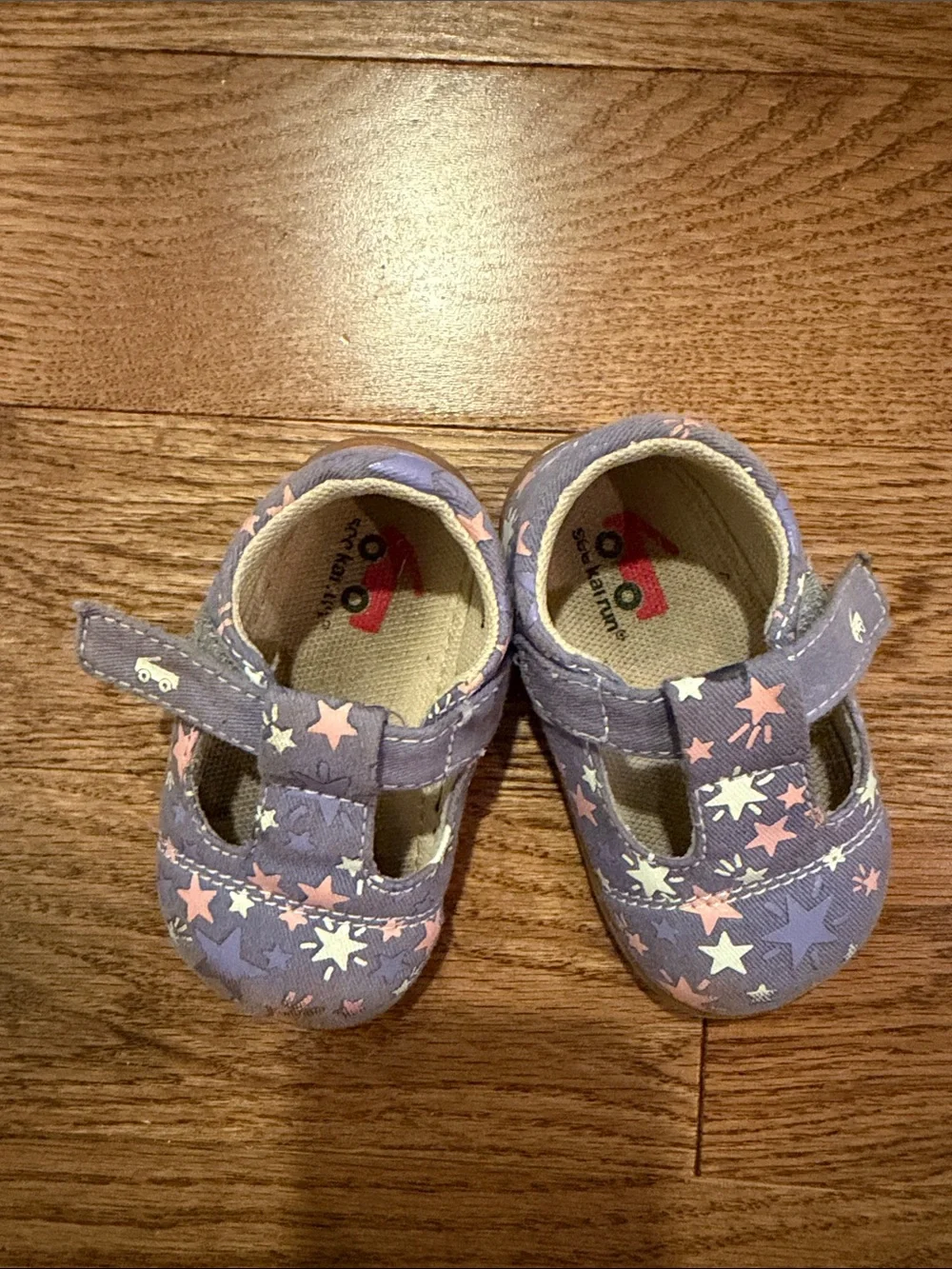 See Kai Run Lavender Star Hook-and-Loop Mary Janes